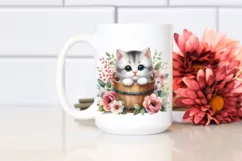 Cute Baby Cat Watercolor PNG Product Image 2