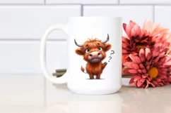 Funny Expressive Cow with Big Eyes PNG Product Image 2