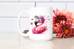 Whimsical Funny Flamingo Smiling | Clipart Product Image 2