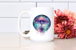 Colorful Magical Mushroom Splash | Sublimation | Clipart Product Image 2