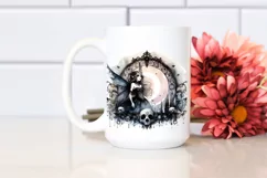 Watercolor Gothic Fairy | Sublimation Clipart Product Image 2