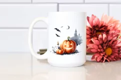 a Watercolor Style Simple Halloween PNG Product Image 2