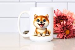 Cute Crazy Enthusiastic Funny Shiba Inu | Clipart Product Image 2