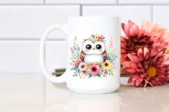 Colorful Cute Owl | Sublimation | Clipart Product Image 2
