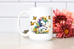 Colorful Baby Unicorn with Fireflies Product Image 2