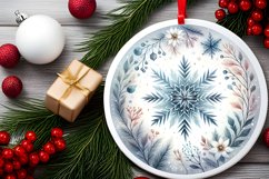 Round Christmas Ornament Sublimation|Clipart Product Image 2