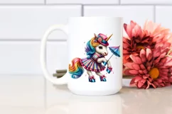 Colorful Baby Unicorn in Swing Dancer's Outfit Product Image 2