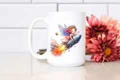 Colorful Cute Fairy Clipart Product Image 2