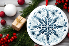 Round Christmass Ornament PNG Product Image 2