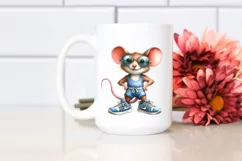 Mouse with Sunglasses and Sports Shoes | Clipart Product Image 2