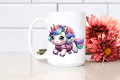 Cute Unicorn Life Vest Clipart Product Image 2