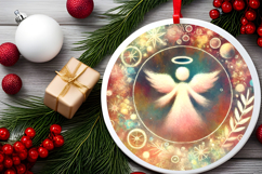 Round Christmass Ornament PNG Product Image 2