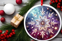 Round Christmass Ornament PNG Product Image 2