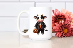 Funny Cow in Halloween Suit | Clipart Product Image 2