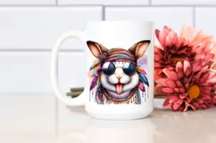 Smiling Rabbit Sunglasses Tongue | Sublimation | Clipart Product Image 2