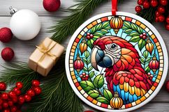 Round Christmass Ornament PNG Product Image 2