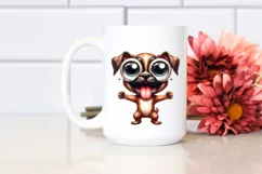 Funny Fur Watercolor Boxer | Clipart Product Image 2
