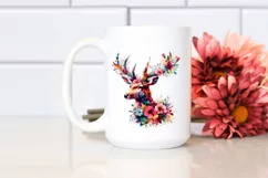 Watercolor Vibrant Deer | Sublimation Clipart Product Image 2