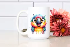 Smiling Parrot Tongue Dripping | Sublimation | Clipart Product Image 2