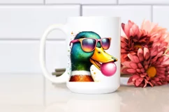 Quirky Duck Portrait Sunglasses Clipart Product Image 2