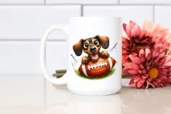Funny Fur Watercolor Dachshund | Clipart Product Image 2