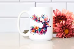 Watercolor Vibrant Deer | Sublimation Clipart Product Image 2