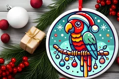 Round Christmas Ornament Sublimation|Clipart Product Image 1
