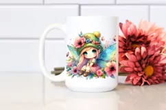 Small Cute Fairy Tumbling with Flower Petals Product Image 2