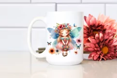 Small Cute Fairy Tumbling with Flower Petals Product Image 2
