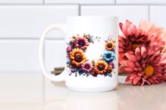 Vibrant Sunflower Horizontal Frame Clipart Product Image 2