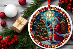 Round Christmass Ornament PNG Product Image 2