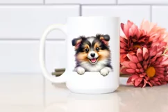 Enthusiastic Funny Collie | Watercolor Clipart Product Image 2