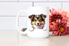 Enthusiastic Funny Collie | Watercolor Clipart Product Image 2