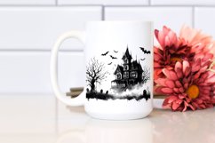 Vintage Haunted House Halloween Image, Transparent PNG Product Image 2