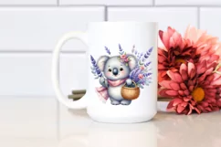 Whimsical Lavender Baby Kola Watercolor Clipart Product Image 2