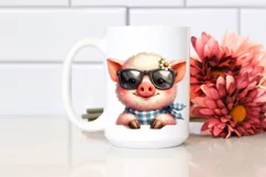 Funny Baby Pig Lamb PNG Product Image 2