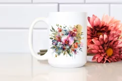 Colorful Abstract Bouquet with Orchid | Clipart Product Image 2