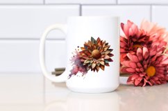 Abstract Stained Gerbera Golden Insertions | Clipart Product Image 2