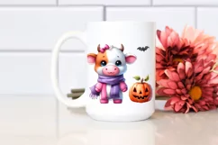 Farm Baby Cow Halloween Clipart Product Image 2