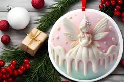 3D Christmas Fairy Sublimation PNG Product Image 2