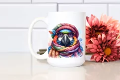 Funny Parrot Scarf Clipart Product Image 2