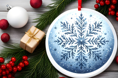 Round Christmass Ornament PNG Product Image 2