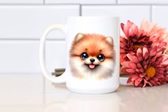 Watercolor Funny Baby Pomeranian Product Image 2