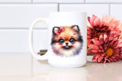 Watercolor Funny Baby Pomeranian Product Image 2