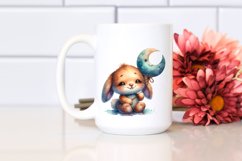 Colorful Old Plush Bunny Watercolor Product Image 2
