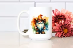 Washed Vibrant Cowboy Gnome, PNG Product Image 2