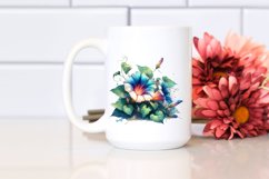 Wooden Morning Glory Stained | Sublimation Clipart Product Image 2