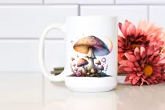 Magical Mushroom Watercolor PNG Product Image 2