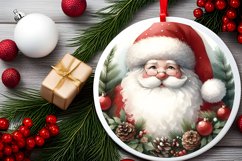 Santa 3D Winter Scene Sublimation PNG Product Image 2