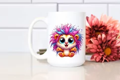 Cute Colorful Cartoon Lion | Sublimation | Clipart Product Image 2